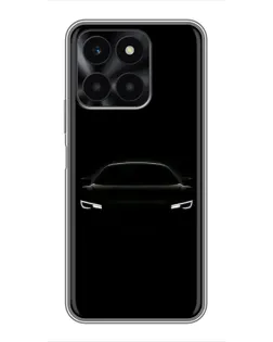 Чехол для Huawei Honor X6a с картинкой «Взгляд Audi в темноте»