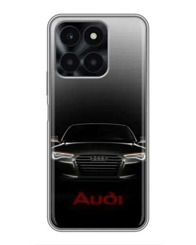 Чехол для Huawei Honor X6a с картинкой «Audi — градиентный контур»