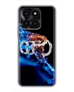 Чехол для Huawei Honor X6a с картинкой «Энергия лого Audi»