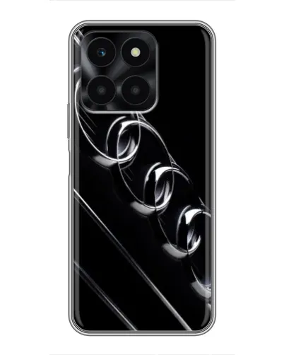 Чехол для Huawei Honor X6a с картинкой «Audi — абстрактные кольца»