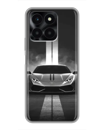 Чехол для Huawei Honor X6a с картинкой «Lamborghini симметрия дорог»