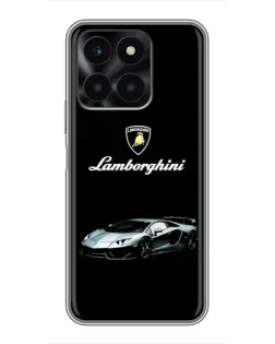 Чехол для Huawei Honor X6a с картинкой «Логотип Lamborghini классика»