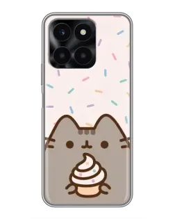 Чехол для Huawei Honor X6a с картинкой «Пушин с кексом» Чехол для Huawei Honor X6a с картинкой «Пушин с кексом»