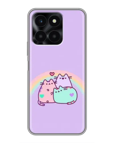 Чохол для Huawei Honor X6a з картинкою «Веселкові Пушини» Чохол для Huawei Honor X6a з картинкою «Веселкові Пушини»