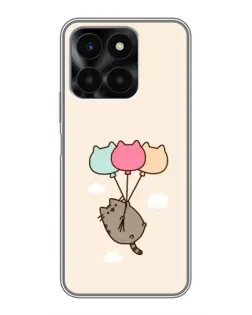 Чохол для Huawei Honor X6a з картинкою «Пушин на кульках»