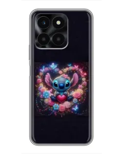 Чехол для Huawei Honor X6a с картинкой «Stitch в цветах» Чехол для Huawei Honor X6a с картинкой «Stitch в цветах»
