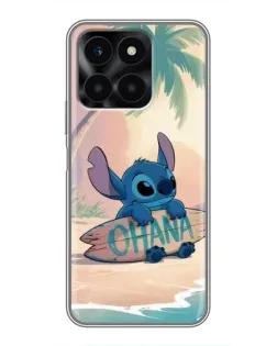 Чехол для Huawei Honor X6a с картинкой «Стич на серфе» Чехол для Huawei Honor X6a с картинкой «Стич на серфе»