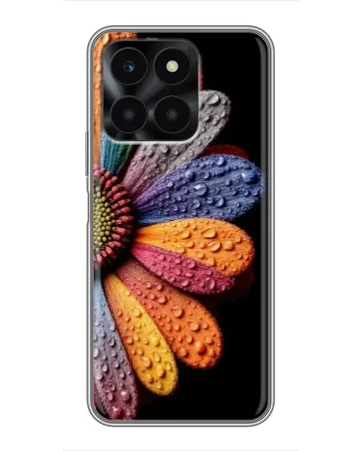 Чехол для Huawei Honor X6a с картинкой «Радужный цветок» Чехол для Huawei Honor X6a с картинкой «Радужный цветок»