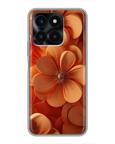 Чехол для Huawei Honor X6a с картинкой «Оранжевый макро цветок» Чехол для Huawei Honor X6a с картинкой «Оранжевый макро цветок»