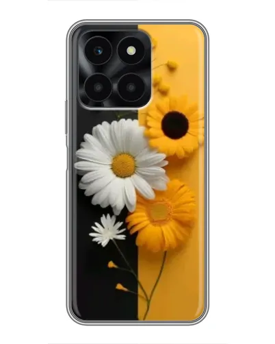 Чехол для Huawei Honor X6a с картинкой «Подсолнух и ромашка» Чехол для Huawei Honor X6a с картинкой «Подсолнух и ромашка»