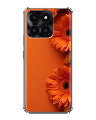 Чехол для Huawei Honor X6a с картинкой «Оранжевые герберы» Чехол для Huawei Honor X6a с картинкой «Оранжевые герберы»