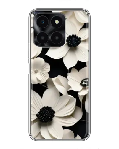Чехол для Huawei Honor X6a с картинкой «Объемные белые цветы» Чехол для Huawei Honor X6a с картинкой «Объемные белые цветы»