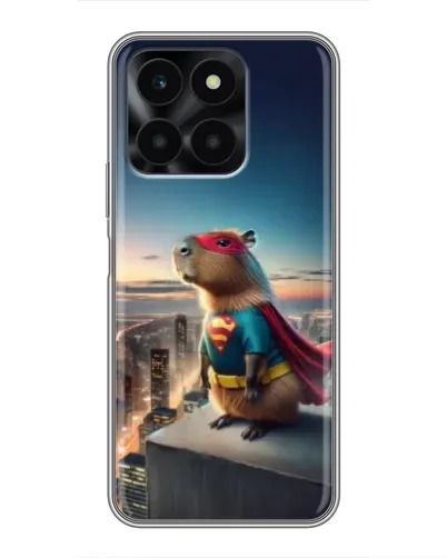 Чехол для Huawei Honor X6a с картинкой «Капи-мен супергерой» Чехол для Huawei Honor X6a с картинкой «Капи-мен супергерой»