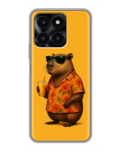 Чехол для Huawei Honor X6a с картинкой «Капибара на отдыхе» Чехол для Huawei Honor X6a с картинкой «Капибара на отдыхе»