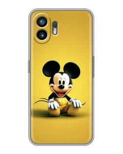 Чехол для Huawei Honor X6e с картинкой «Микки на желтом»