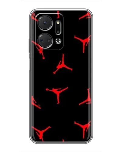 Чехол для Huawei Honor X7a с картинкой «Jordan Red Pattern» Чехол для Huawei Honor X7a с картинкой «Jordan Red Pattern»