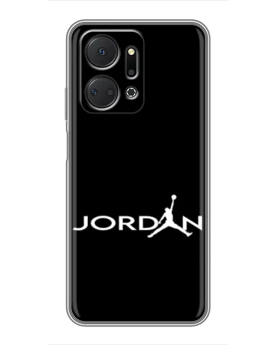 Чехол для Huawei Honor X7a с картинкой «Jordan White Logo» Чехол для Huawei Honor X7a с картинкой «Jordan White Logo»