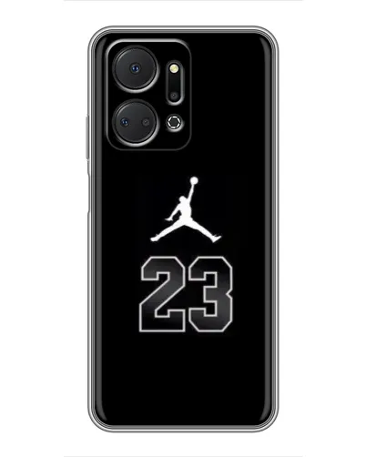 Чехол для Huawei Honor X7a с картинкой «Jordan Flight 23» Чехол для Huawei Honor X7a с картинкой «Jordan Flight 23»