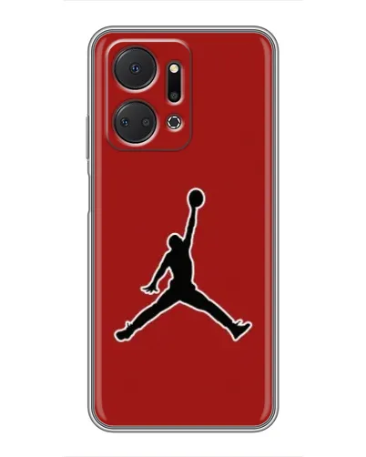 Чехол для Huawei Honor X7a с картинкой «Jordan Red Back» Чехол для Huawei Honor X7a с картинкой «Jordan Red Back»