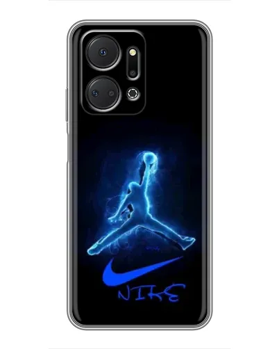 Чехол для Huawei Honor X7a с картинкой «Jordan Neon Blue» Чехол для Huawei Honor X7a с картинкой «Jordan Neon Blue»