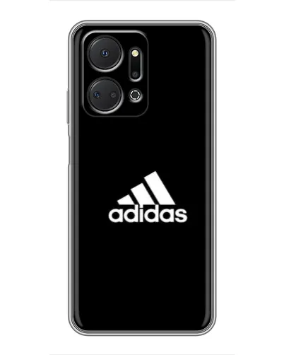 Чехол для Huawei Honor X7a с картинкой «Черная классика Adidas»