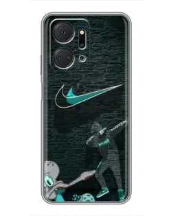 Чохол для Huawei Honor X7a з картинкою «Спортивний арт Nike»