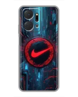 Чохол для Huawei Honor X7a з картинкою «Техногенний стиль Nike»