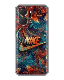 Чохол для Huawei Honor X7a з картинкою «Nike в абстракції»