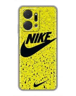 Чохол для Huawei Honor X7a з картинкою «Жовтий текстурний Nike»