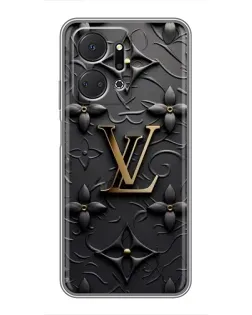 Чохол для Huawei Honor X7a з картинкою «Шкіряна текстура LV»