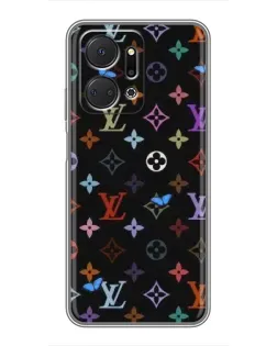 Чохол для Huawei Honor X7a з картинкою «Кольорова монограма LV»