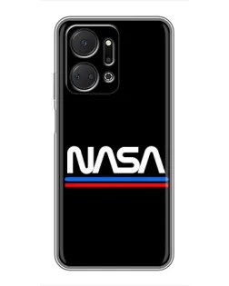 Чехол для Huawei Honor X7a с картинкой «NASA — классика Red Blue» Чехол для Huawei Honor X7a с картинкой «NASA — классика Red Blue»