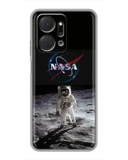 Чехол для Huawei Honor X7a с картинкой «Астронавт на Луне» Чехол для Huawei Honor X7a с картинкой «Астронавт на Луне»