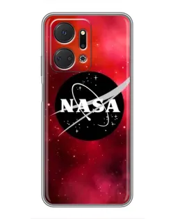 Чохол для Huawei Honor X7a з картинкою «NASA — червона туманність»