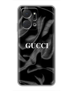 Чехол для Huawei Honor X7a с картинкой «Gucci — шелковые волны» Чехол для Huawei Honor X7a с картинкой «Gucci — шелковые волны»