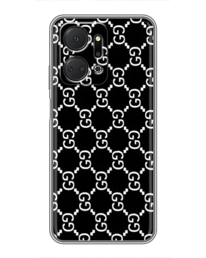 Чехол для Huawei Honor X7a с картинкой «Gucci — сетчатый паттерн»