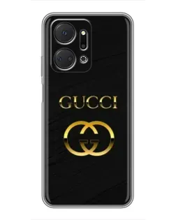 Чехол для Huawei Honor X7a с картинкой «Золотой логотип Gucci» Чехол для Huawei Honor X7a с картинкой «Золотой логотип Gucci»