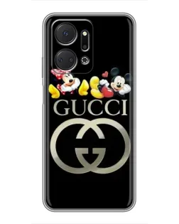 Чехол для Huawei Honor X7a с картинкой «Gucci — герои Disney» Чехол для Huawei Honor X7a с картинкой «Gucci — герои Disney»