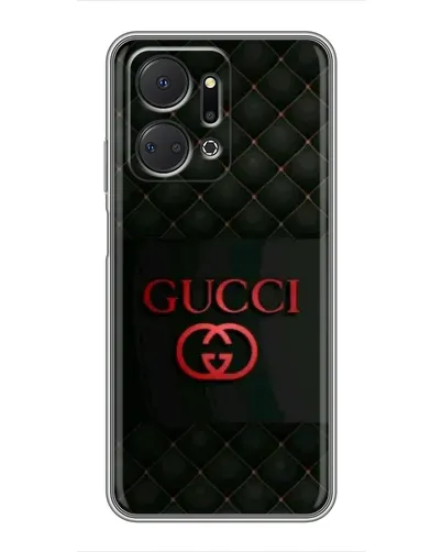 Чехол для Huawei Honor X7a с картинкой «Gucci — стеганый черный»