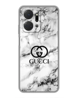 Чехол для Huawei Honor X7a с картинкой «Gucci — мраморный шик» Чехол для Huawei Honor X7a с картинкой «Gucci — мраморный шик»