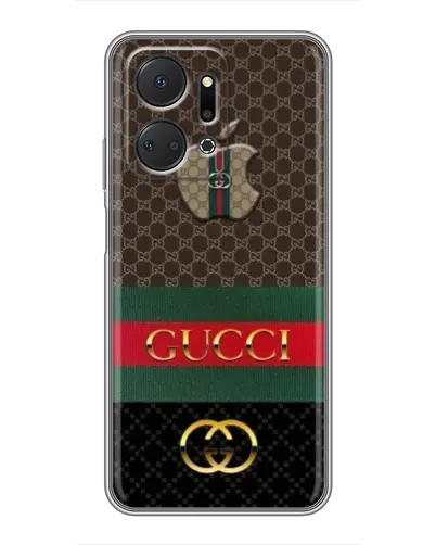 Чехол для Huawei Honor X7a с картинкой «Gucci — брендированный десерт»
