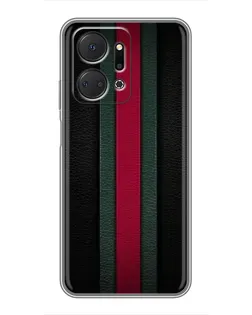 Чехол для Huawei Honor X7a с картинкой «Gucci — неоновая линия» Чехол для Huawei Honor X7a с картинкой «Gucci — неоновая линия»
