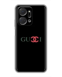Чехол для Huawei Honor X7a с картинкой «Gucci — красный градиент» Чехол для Huawei Honor X7a с картинкой «Gucci — красный градиент»