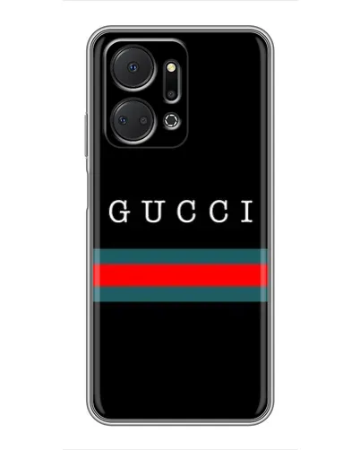 Чехол для Huawei Honor X7a с картинкой «Gucci — красный пояс»