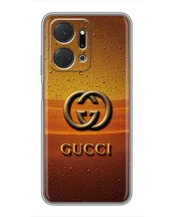 Чехол для Huawei Honor X7a с картинкой «Gucci — солнечный градиент» Чехол для Huawei Honor X7a с картинкой «Gucci — солнечный градиент»