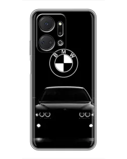 Чехол для Huawei Honor X7a с картинкой «BMW — взгляд из темноты»