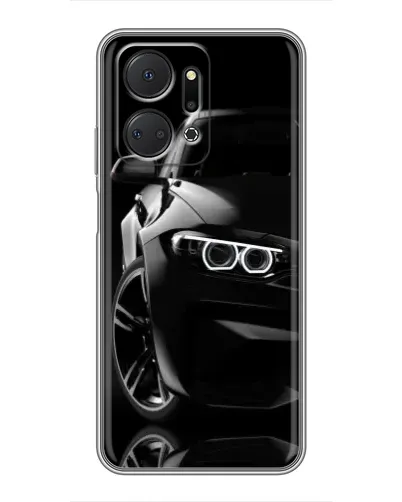 Чехол для Huawei Honor X7a с картинкой «Черная BMW — профиль» Чехол для Huawei Honor X7a с картинкой «Черная BMW — профиль»