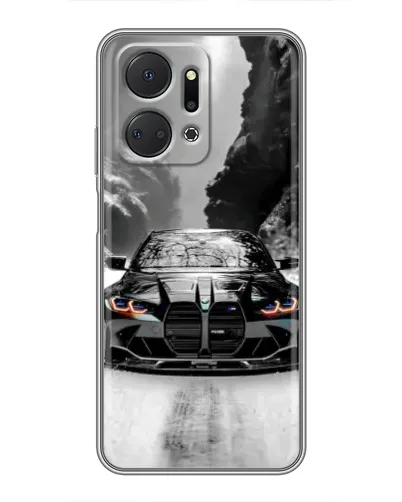Чехол для Huawei Honor X7a с картинкой «BMW — акварельный дрифт» Чехол для Huawei Honor X7a с картинкой «BMW — акварельный дрифт»