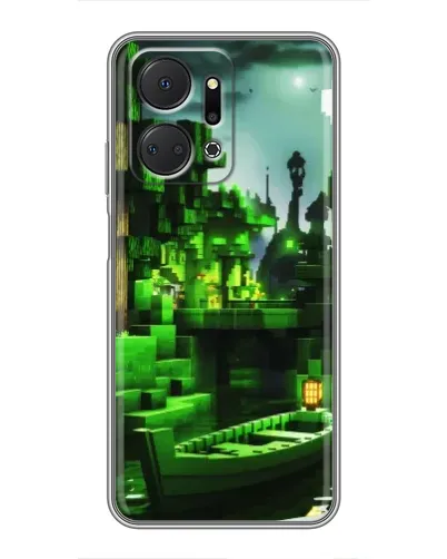 Чехол для Huawei Honor X7a с картинкой «Minecraft лесной пейзаж» Чехол для Huawei Honor X7a с картинкой «Minecraft лесной пейзаж»