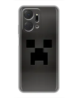 Чехол для Huawei Honor X7a с картинкой «Черный крипер градиент» Чехол для Huawei Honor X7a с картинкой «Черный крипер градиент»